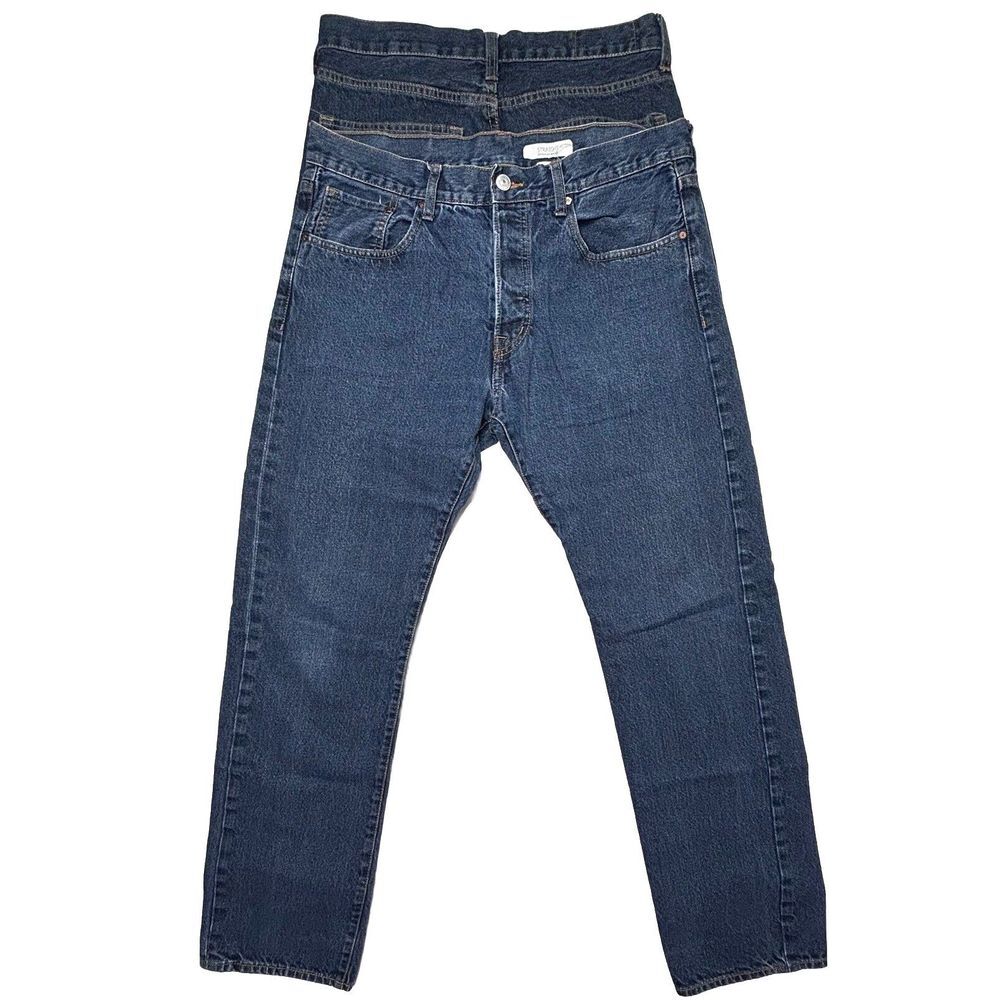 2 & Denim H &M Jeans Mens Straight LOT Recycled Fibers EXCELLENT - Picture 8 of 14